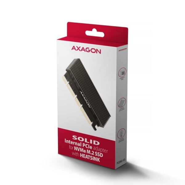 AXAGON SSD ACC ADAPTER PCIE M.2/NVME/W/HS PCEM2-XS AXAGON – Bild 2