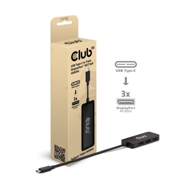 CLUB3D I/O HUB USB-C 3PORT DP/CSV-1553 CLUB3D