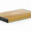 GEMBIRD FESTPLATTENGEHÄUSE EXT. USB3 2.5"/GOLD EE2-U3S-3-GL GEMBIRD