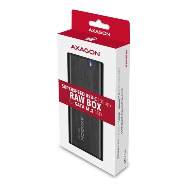AXAGON SSD-AKKU-GEHÄUSE M.2 SATA/USB-C EEM2-SBC AXAGON – Bild 3