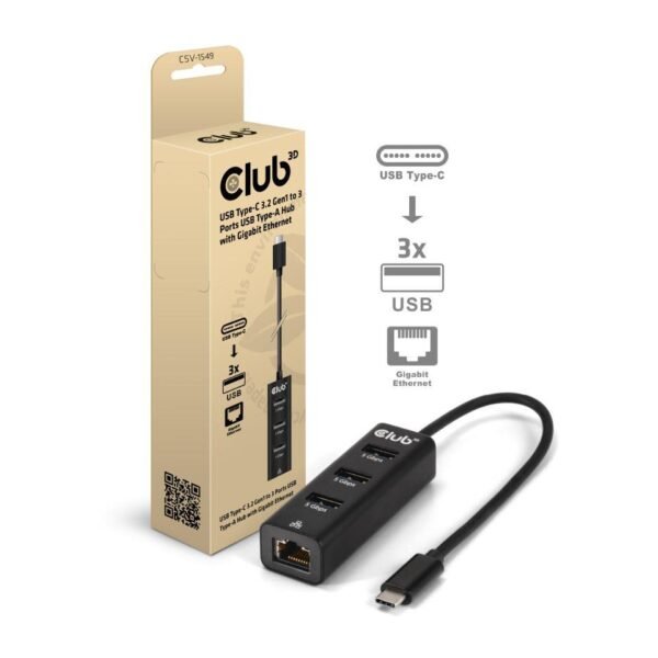 CLUB3D I/O HUB USB-C 3PORT/CSV-1549 CLUB3D