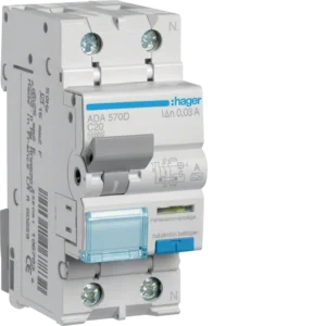 Hager ADA570D Schalter, 1P+N, Schutzfunktion, EAN 3250611067849