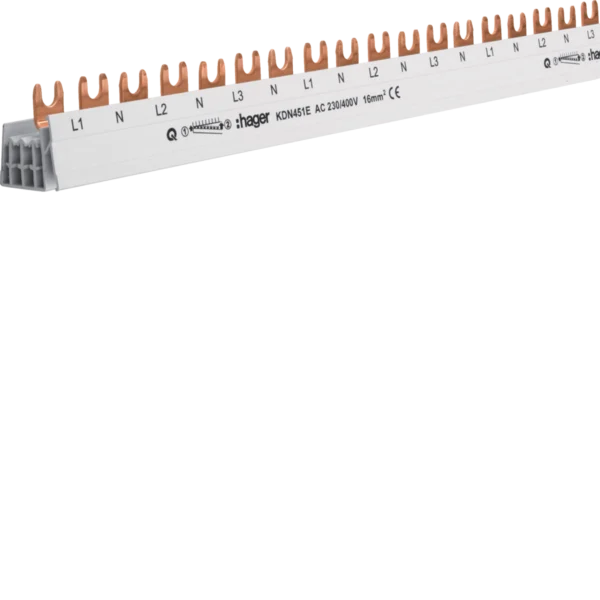 Hager Phasenschiene KDN451E, 80A, EAN 3250613741105
