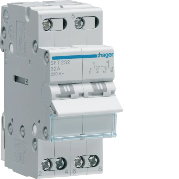 Hager SFT232 Umschalter, 32A, EAN 3250615510020