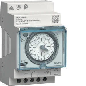 Hager Schaltuhr EHN110 elektromechanisch, EAN 3250617201070.