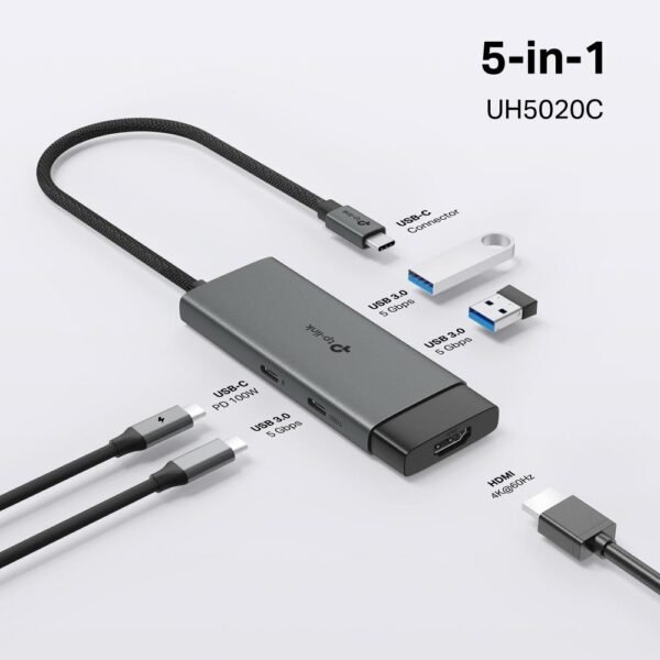 TP-LINK I/O HUB USB-C 5PORT/UH5020C TP-LINK – Bild 4