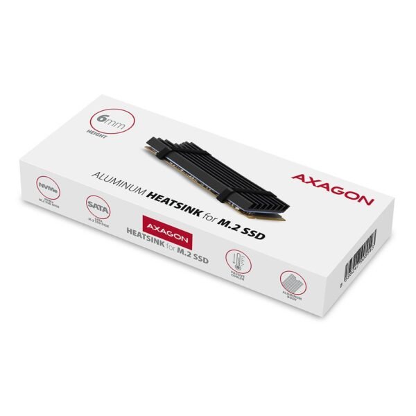 AXAGON SSD AKKU KÜHLER M.2 2280/6MM CLR-M2L6 AXAGON – Bild 2