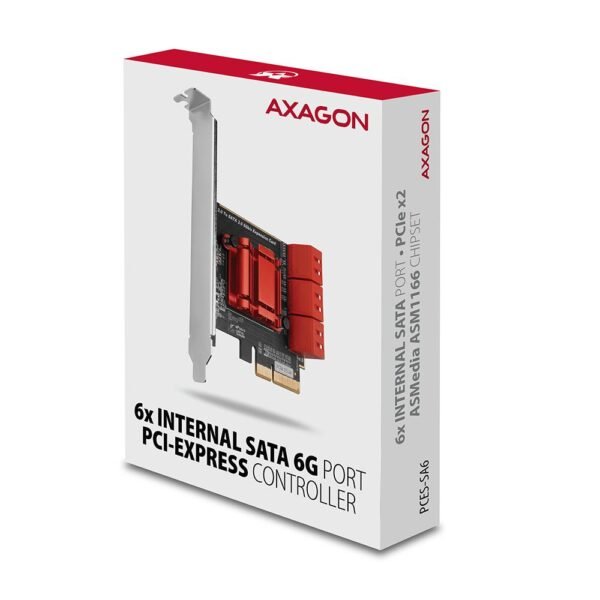 AXAGON SSD ACC I/O CONTROLLER PCIE/6XSATA 6G PCES-SA6 AXAGON – Bild 2