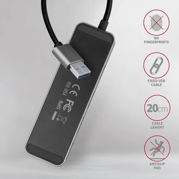 AXAGON I/O USB HUB SCHALTER 4PORT/0.2M HUE-MSA AXAGON – Bild 5