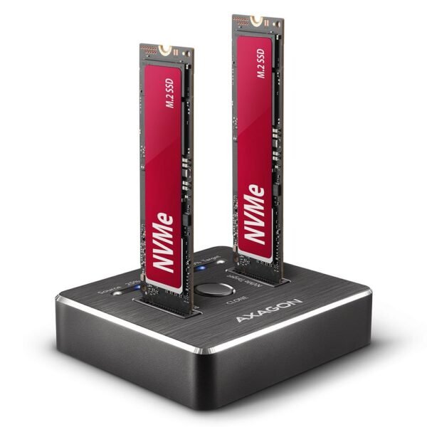 AXAGON SSD ACC DOCK STATION USB-C/2XM.2 NVME ADSA-M2C AXAGON