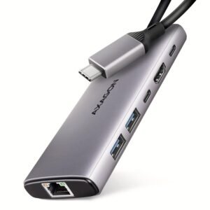 AXAGON I/O HUB USB-C 6IN1 10GBPS/0.15M HMC-6G2L AXAGON