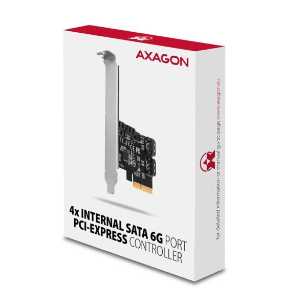 AXAGON SSD ACC I/O CONTROLLER PCIE/SATA 6G PCES-SA4X4 AXAGON – Bild 2
