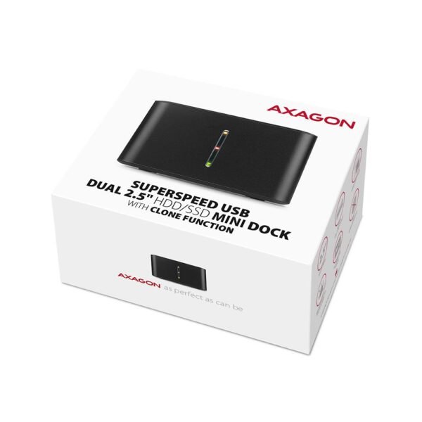 AXAGON SSD ACC DOCK STATION USB3.2/2.5" SATA 6G ADSA-D25 AXAGON – Bild 2