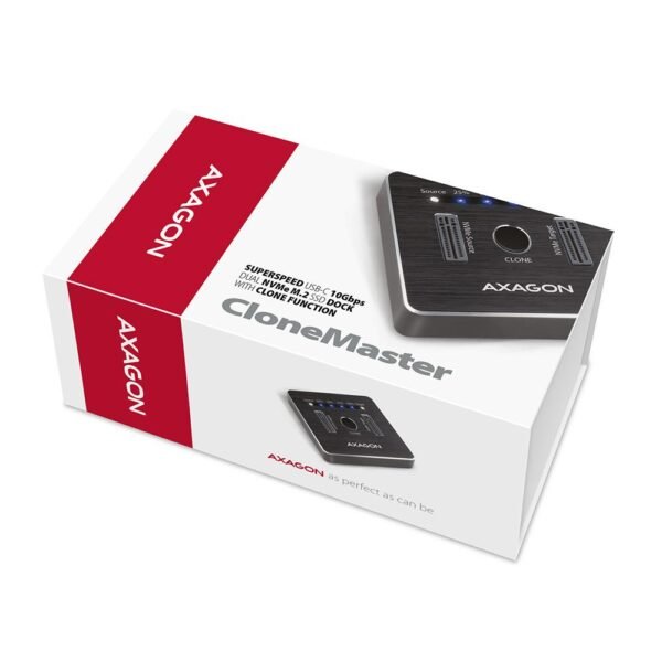AXAGON SSD ACC DOCK STATION USB-C/2XM.2 NVME ADSA-M2C AXAGON – Bild 2