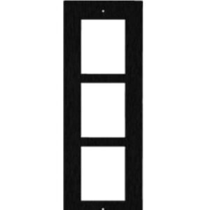 2N EINGANGSTAFEL 3MOD. BÜNDIGER RAHMEN/SCHWARZ/ IP VERSO 9155013B 2N