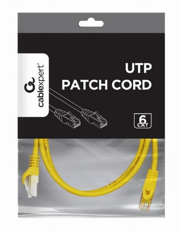 GEMBIRD PATCHKABEL CAT6 UTP 0.5M/GELB PP6U-0.5M/Y GEMBIRD – Bild 2