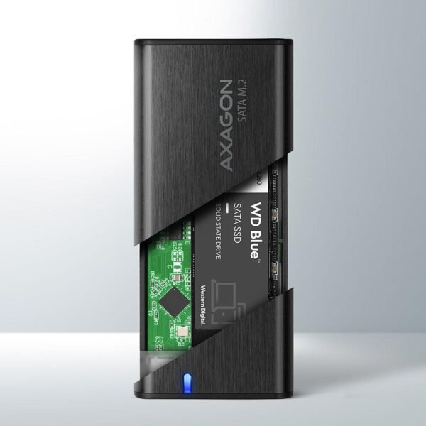 AXAGON SSD-AKKU-GEHÄUSE M.2 SATA/USB-C EEM2-SBC AXAGON – Bild 2