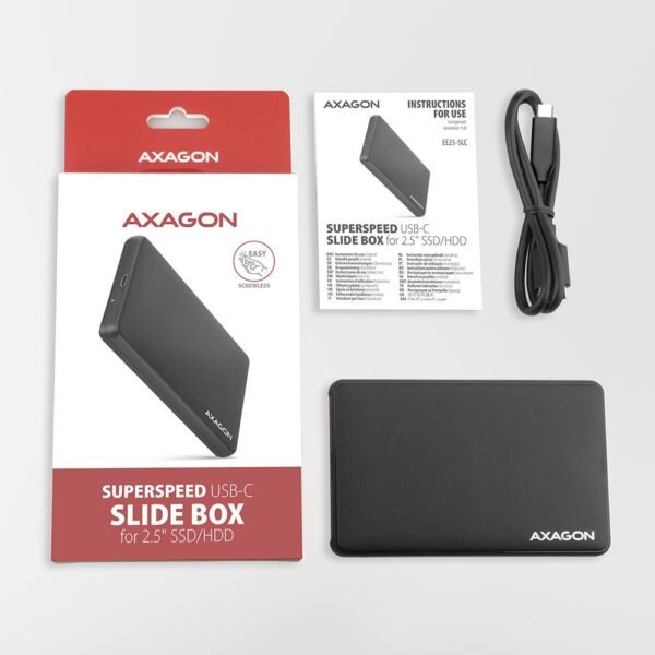 AXAGON HDD ACC GEHÄUSE 2.5"/USB-C EE25-SLC AXAGON – Bild 3