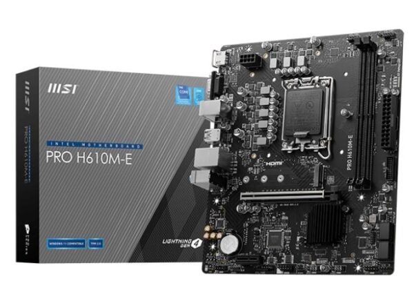 MSI Intel H610 Mainboard LGA1700 Micro-ATX