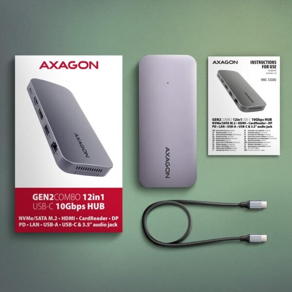 AXAGON NB ACC DOCKING STATION/12IN1 HMC-12GM2 AXAGON – Bild 3