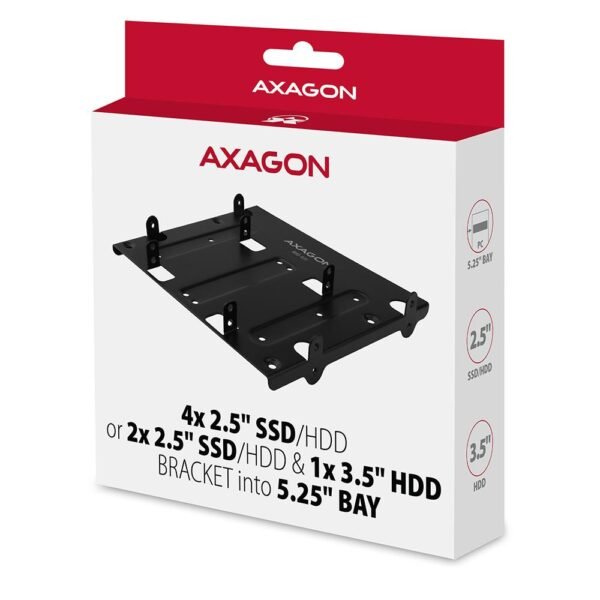 AXAGON SSD-AKKU-HALTERUNG 2.5"/3.5" AUF/5.25" RHD-435 AXAGON – Bild 2