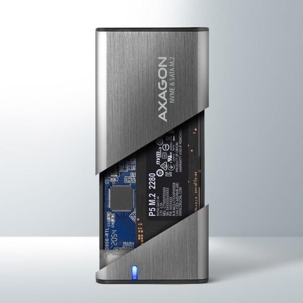 AXAGON SSD-AKKU-GEHÄUSE M.2 NVME/SATA USB-C EEM2-SG2 AXAGON – Bild 2