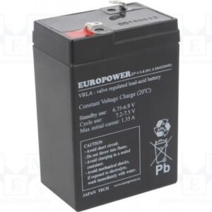 EMU BATTERIE 6V 4.5AH VRLA/EP4.5-6 EUROPOWER EMU