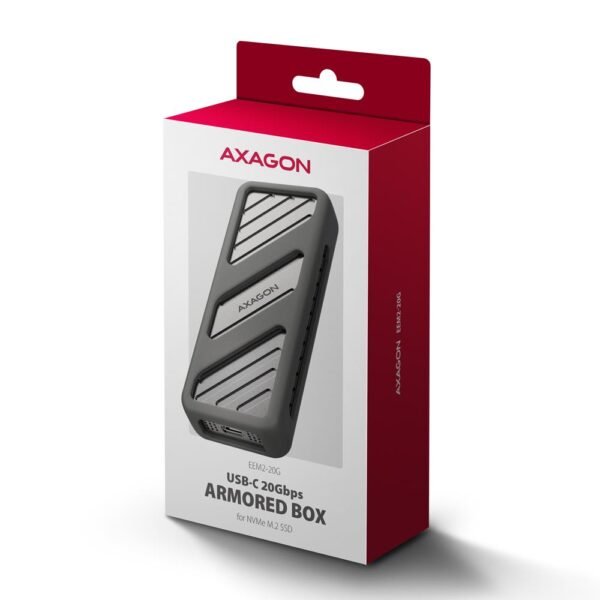 AXAGON SSD-AKKU-GEHÄUSE M.2 NVME/USB-C EEM2-20G AXAGON – Bild 4